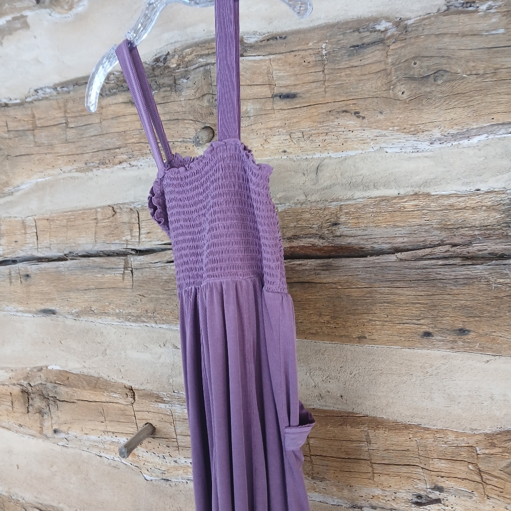 Saturday Sunday Anthropology Purple Wide Legged Jumpsuit Small - Picture 6 of 9